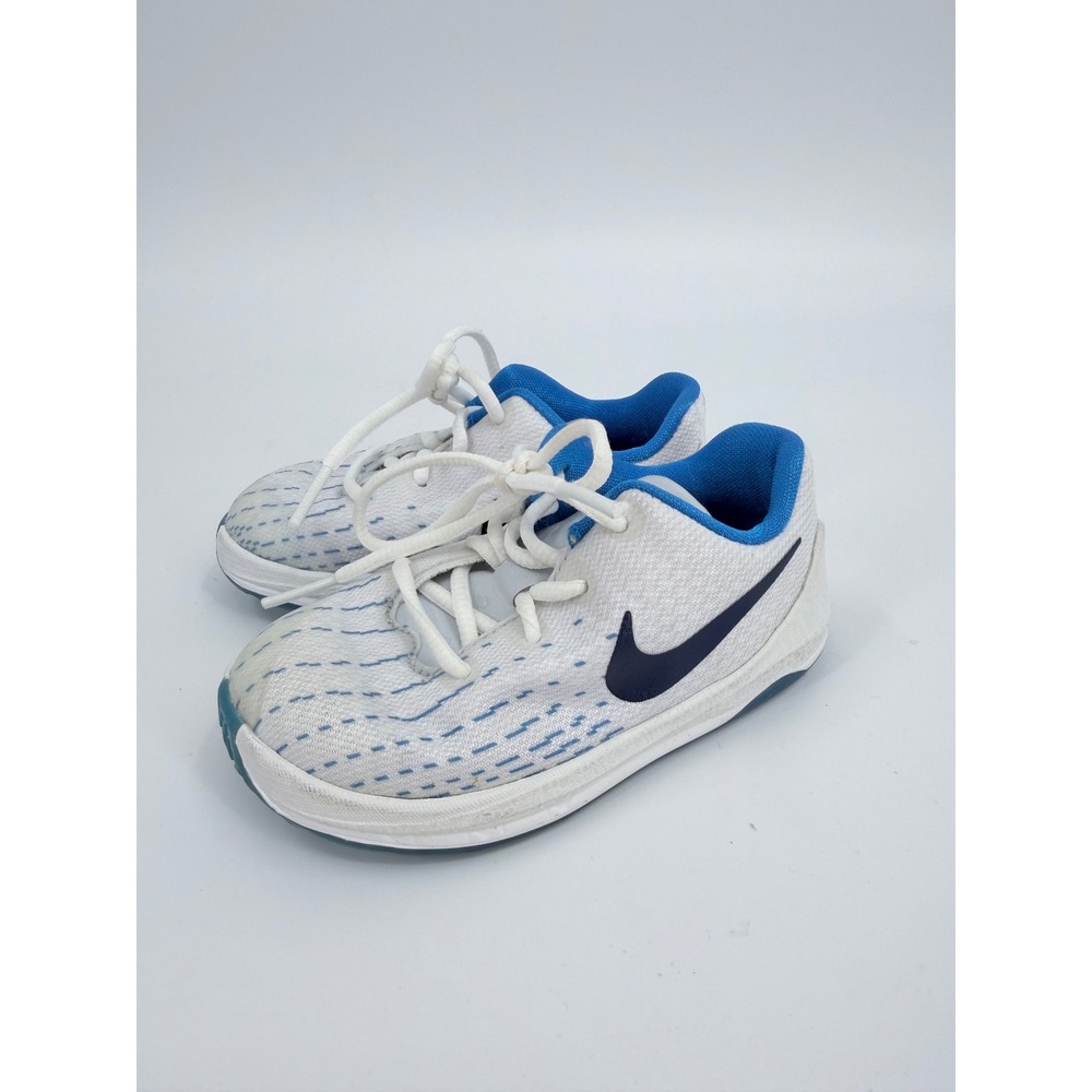 Nike Basketball Shoes KD 8 Home 2015 Baby 6C White Blue